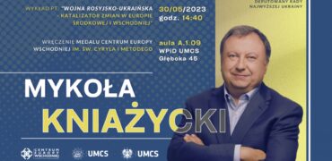 Spotkanie z Mykołą Kniażyckim, ukraińskim dziennikarzem i politykiem